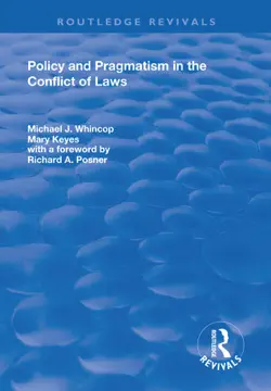 policy and pragmatism in the conflict of laws book cover image