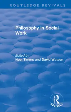 philosophy in social work imagen de la portada del libro
