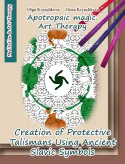 creation of protective talismans using ancient slavic symbols. apotropaic magic. art therapy book cover image