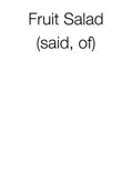 Fruit Salad e-book