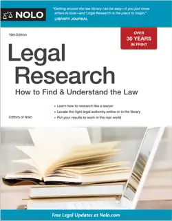 legal research book cover image