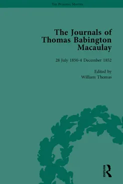 the journals of thomas babington macaulay vol 3 book cover image
