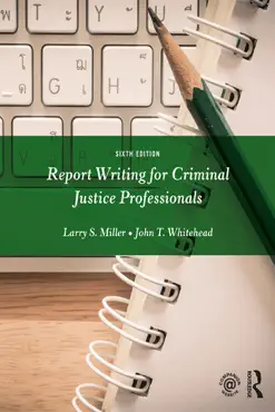 report writing for criminal justice professionals book cover image