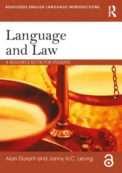 language and law book cover image