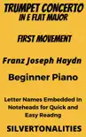 Trumpet Concerto In E Flat Major 1st Mvt Beginner Piano Sheet Music synopsis, comments
