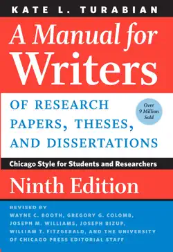 a manual for writers of research papers, theses, and dissertations, ninth edition book cover image