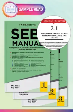 taxmann's sebi manual (set of 3 vols.) book cover image