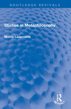 studies in metaphilosophy book cover image