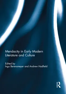mendacity in early modern literature and culture book cover image