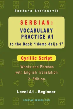 serbian: vocabulary practice a1 to the book “idemo dalje 1” - cyrillic script imagen de la portada del libro