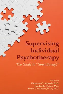 supervising individual psychotherapy book cover image