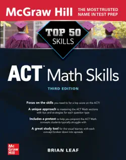top 50 act math skills, third edition book cover image