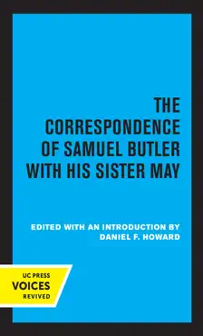 the correspondence of samuel butler with his sister may book cover image