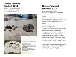 chinese fans and seashells 2023 by kam fu bernadette lee-pisapia imagen de la portada del libro