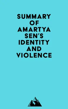 summary of amartya sen's identity and violence imagen de la portada del libro