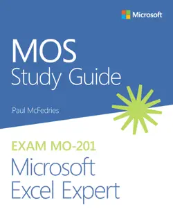 mos study guide for microsoft excel expert exam mo-201 book cover image