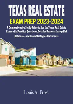 texas real estate exam prep 2023-2024 book cover image