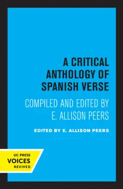 a critical anthology of spanish verse book cover image
