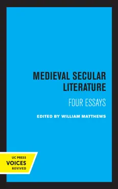 medieval secular literature book cover image