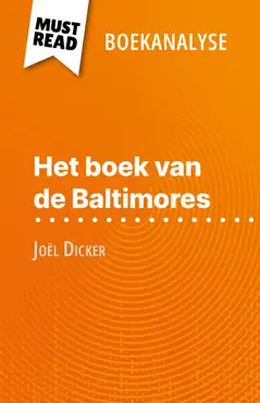 het boek van de baltimores van joël dicker (boekanalyse) imagen de la portada del libro
