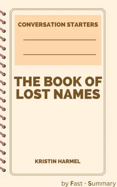the book of lost names by kristin harmel - conversation starters book cover image