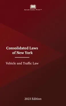 new york vehicle and traffic law 2023 edition book cover image