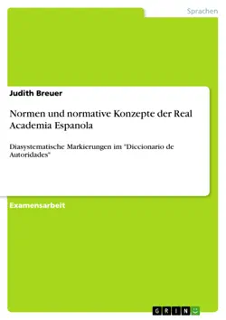 normen und normative konzepte der real academia espanola book cover image
