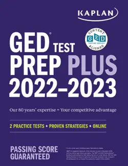 ged test prep plus 2022-2023: includes 2 full length practice tests, 1000+ practice questions, and 60 online videos book cover image