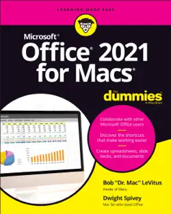 office 2021 for macs for dummies book cover image