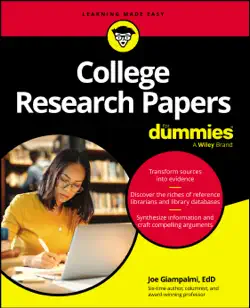 college research papers for dummies book cover image