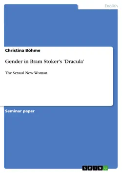 gender in bram stoker's 'dracula' imagen de la portada del libro