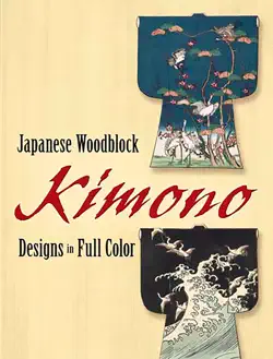 japanese woodblock kimono designs in full color imagen de la portada del libro