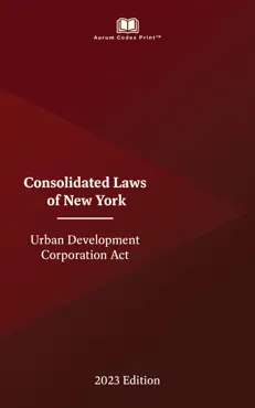 new york urban development corporation act 2023 edition book cover image