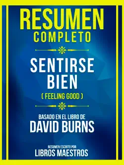 resumen completo - sentirse bien (feeling good) - basado en el libro de david burns imagen de la portada del libro
