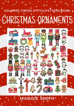 christmas ornaments counted cross stitch pattern book book cover image