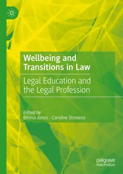 wellbeing and transitions in law book cover image