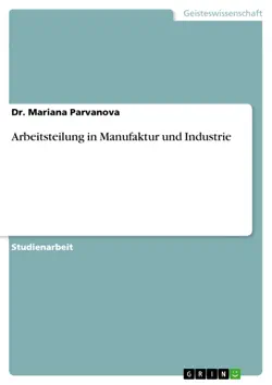 arbeitsteilung in manufaktur und industrie imagen de la portada del libro