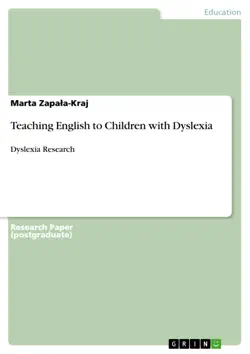 teaching english to children with dyslexia imagen de la portada del libro