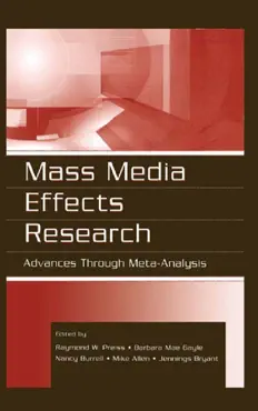 mass media effects research book cover image