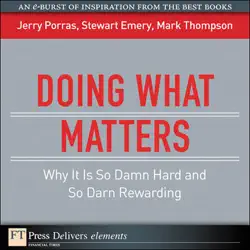 doing what matters book cover image