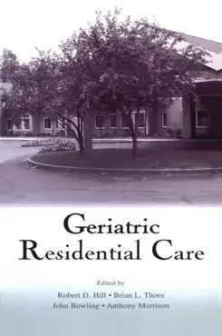 geriatric residential care book cover image