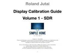 display calibration guide vol 1 sdr imagen de la portada del libro