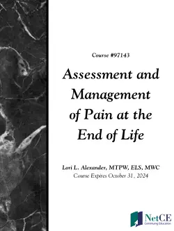 assessment and management of pain at the end of life book cover image