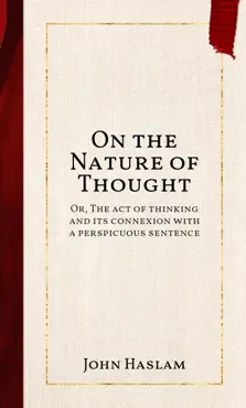 on the nature of thought book cover image