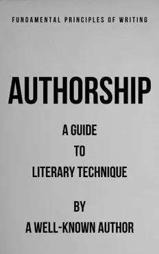 authorship book cover image