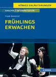 Frühlings Erwachen von Frank Wedekind - Textanalyse und Interpretation sinopsis y comentarios