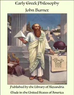 early greek philosophy book cover image