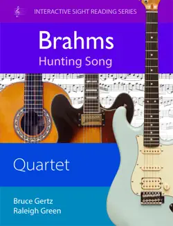 music sight reader - johannes brahms - hunting song imagen de la portada del libro