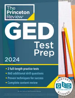 princeton review ged test prep, 2024 book cover image