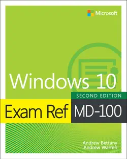 exam ref md-100 windows 10 book cover image